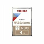 Toshiba N300 HDWG440UZSVA HDD, 4TB, SATA, SATA3, 7200rpm, 3.5", zlatni