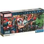 Marvel superjunaci puzzle od 1000 komada, panorama, 98x33cm - Clementoni