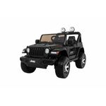 Licencirani auto na akumulator Jeep Wrangler Rubicon 4x4 - crni