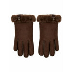 Ženske rukavice Ugg W Shorty Glove W Leather Trim 17367 Burnt Cedar Bcdr