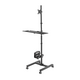 Maclean professional stand, mobile computer station on wheels, max 17"-32", max 20kg, MC-793