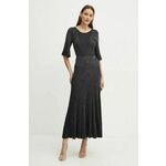 Haljina Karl Lagerfeld boja: crna, maxi, širi se prema dolje, 246W1316
