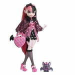 Monster High™: lutka Draculaura s kućnim ljubimcem i dodacima - Mattel