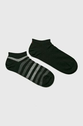 Set od 2 para unisex niskih čarapa Tommy Hilfiger 382000001 Black 200