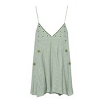 Pull&amp;Bear Ljetna haljina sivkasto zelena / žad / crna