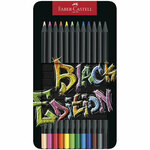 Faber-Castell: Black Edition set olovaka u boji od 12 komada u metalnoj kutiji