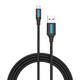 USB 2.0 A na Micro-B 3A kabel 3m Vention COLBI crni
