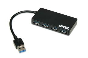 USB HUB USB 3.0 BLACK 4-Ports SLIM I-BOX (IUH3F56)
