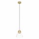 EGLO 99628 | Cerasella Eglo visilice svjetiljka 1x GU10 345lm 3000K brušeno zlato, prozirno