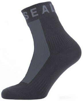 Sealskinz Waterproof All Weather Ankle Length Sock with Hydrostop Black/Grey S Biciklistički čarape