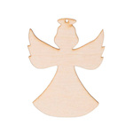 AtmoWood Drveni anđeo XIII s rupicom 8 x 6 cm