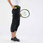Poluduge hlače za tenis ženske Hip Ball crne