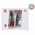 Puzzle Red Phone Booth Big Ben 500 pcs , 500 g