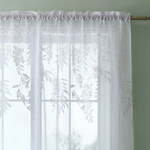 Bijela prozirna zavjesa 140x122 cm Wisteria – Catherine Lansfield