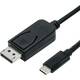 Value USB-C™ / DisplayPort adapterski kabel USB-C™ utikač, DisplayPort utikač 1.00 m crna 11.99.5845 USB-C™ Display kabel