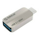 Orico Type-C to USB A, OTG adapter (ORICO CTA2-SV); Brand: ORICO; Model: ; PartNo: 6936761837903; 43374 Specifications - 1Model: ORICO- CTA2 - Material: Zinc Alloy - Bearable Current:3A - Interface: Type- C to USB- A - Function: Charge+Sync - USB...