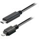 Transmedia USB type C plug - USB 2.0 type B Micro B plug, 1,0 m TRN-C517-1L
