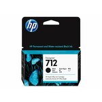 HP 712 38-ml Black DesignJet Ink, 3ED70A