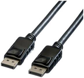 Roline DisplayPort priključni kabel DisplayPort utikač 10.00 m crna 11.04.5986 sa zaštitom DisplayPort kabel