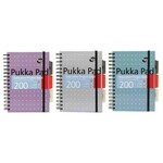 Spiralna bilježnica Pukka Pad Project Book Metalik, A5 crte