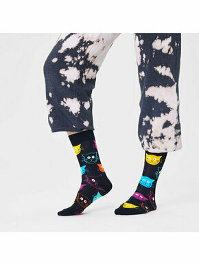 Visoke unisex čarape Happy Socks MJA01-9050 Crna