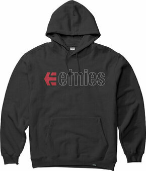 Etnies Ecorp Hoodie Black/Red/White S Majica s kapuljačom na otvorenom