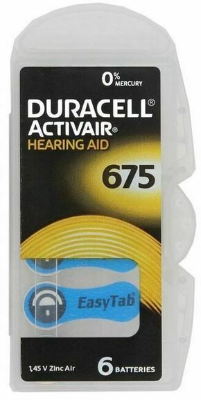 Baterija DURACELL Hearing DA675 6/1
