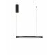 NOVA LUCE 9345601 | Tarquin Nova Luce visilice svjetiljka - TRIAC okrugli jačina svjetlosti se može podešavati, s mogućnošću skraćivanja kabla 1x LED 1980lm 3000K crno mat, opal