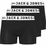 Jack &amp; Jones M DONJE GAĆE 3 pak (Crna XXL)