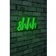 Ukrasna plastična LED rasvjeta, Shhh - Green