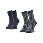 Set od 2 para unisex visokih čarapa Tommy Hilfiger 100001494 Jeans 004