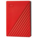 WD My Passport 4 TB prijenosni disk, crveni