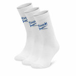 Set od 3 para unisex visokih čarapa Reebok R0258-SS24 (3-pack) Bijela