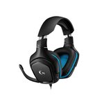 Logitech G432 gaming slušalice, 3.5 mm/USB, crna/plava, 107dB/mW, mikrofon