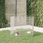 Kavez za zečeve sa 6 panela 54 x 80 cm od pocinčanog željeza