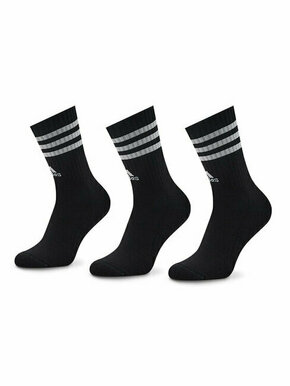 Set od 3 para unisex visokih čarapa adidas 3-Stripes IC1321 Black/White