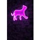 Ukrasna plastična LED rasvjeta, Kitty the Cat - Pink