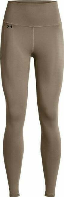 Under Armour Women's UA Motion Full-Length Leggings Taupe Dusk/Black L Fitness hlače