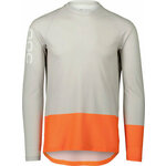 POC MTB Pure LS Jersey Dres Granite Grey/Zink Orange 2XL
