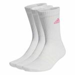 Čarape za tenis Adidas Cushioned Crew Socks 3P - white/lucid pink/white/spark