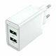 Vention 2 Port USB (A A) Wall Charger (18W 18W) EU-Plug, White VEN-FBAW0-EU VEN-FBAW0-EU