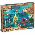 Disney: Mala sirena puzzle karta 1000kom - Clementoni