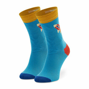 Dječje visoke čarape Happy Socks KROK01-6000 Plava