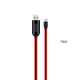 Kabel Hoco U29 LED displayed timing micro charging cable, red