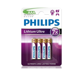 Philips FR03LB4A/10 - 4 kom Litijeva baterija AAA LITHIUM ULTRA 1