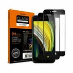 Spigen Glass zaštitno staklo za ekran telefona, 2 kom crno - iPhone SE (2022/2020)/8/7