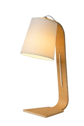 LUCIDE 06502/81/31 | NordicL Lucide stolna svjetiljka 45cm sa prekidačem na kablu 1x E14 bijelo