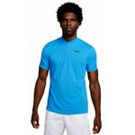 Muški teniski polo Nike Court Dri-Fit Blade Solid Polo - light photo blue/black