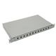 NFO Patch Panel 1U 19" - 12x SC Simplex/LC Duplex, Slide-out on rails, 1 tray NFO-PAN-60006