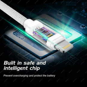 SWISSTEN podatkovni kabel Textile USB / Lightning 3